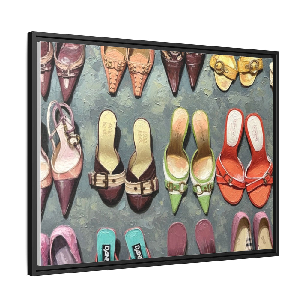 Luxury heels Matte Canvas, Framed (Multi-color)