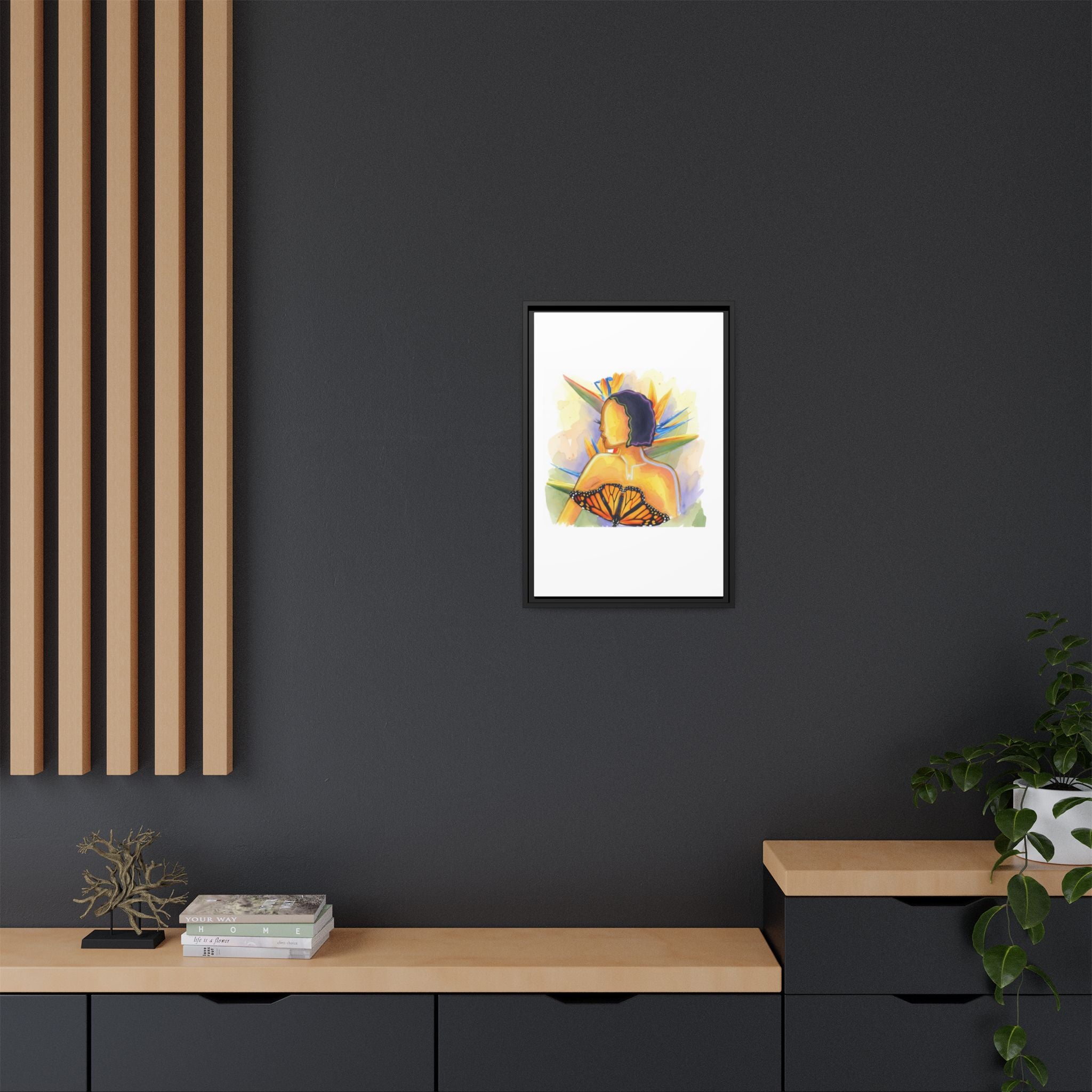 Matte Canvas, Framed (Multi-color)