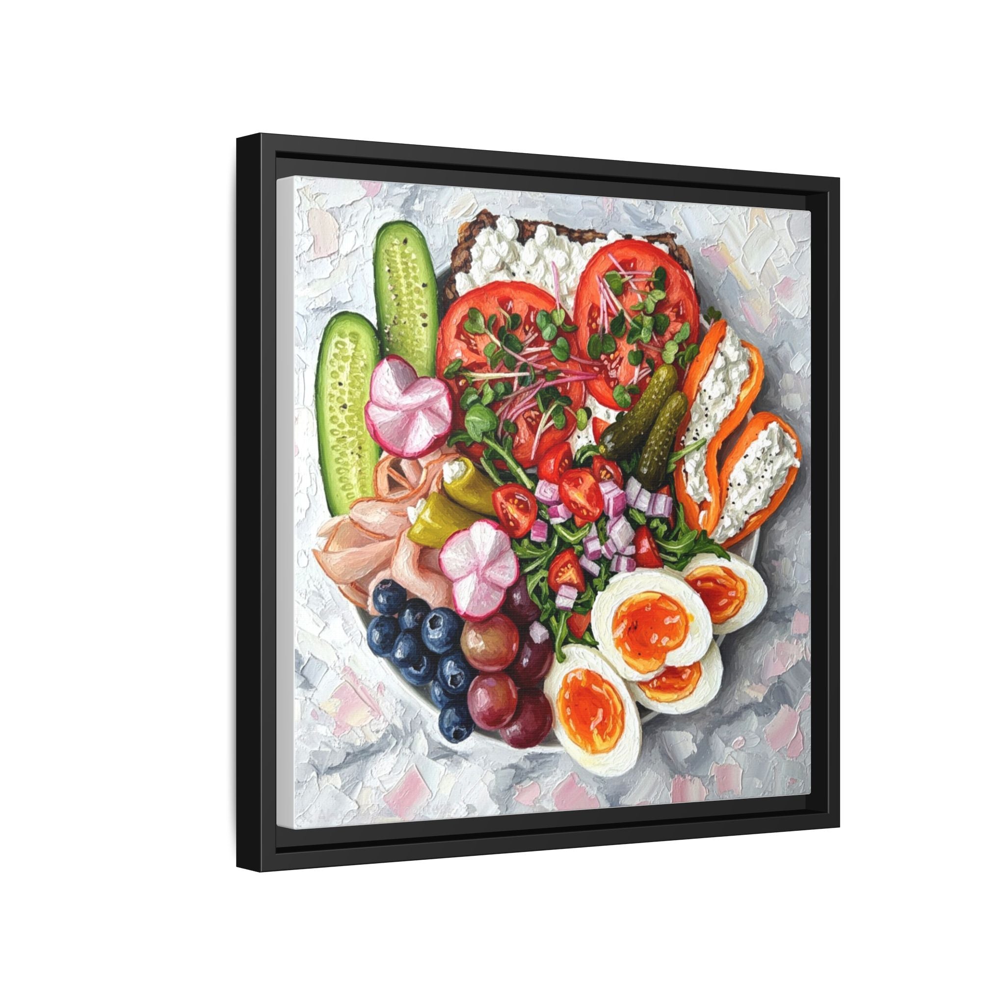 Healthy Meal Canvas Print Kitchen Art