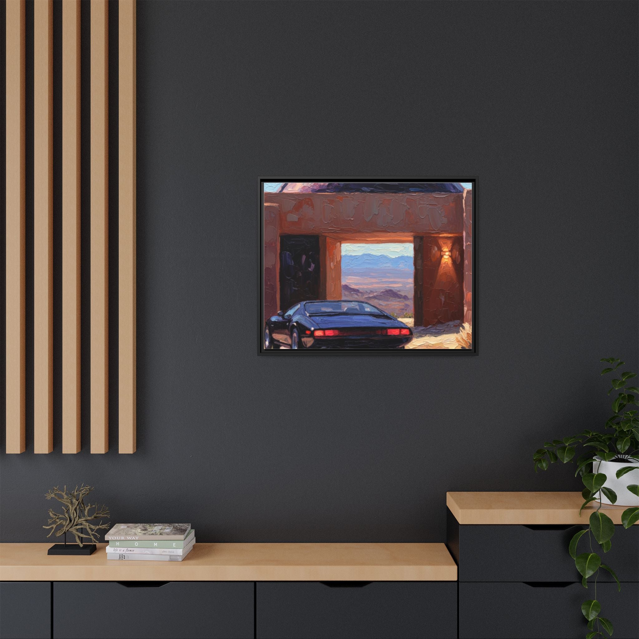 Matte Canvas, Framed (Multi-color)