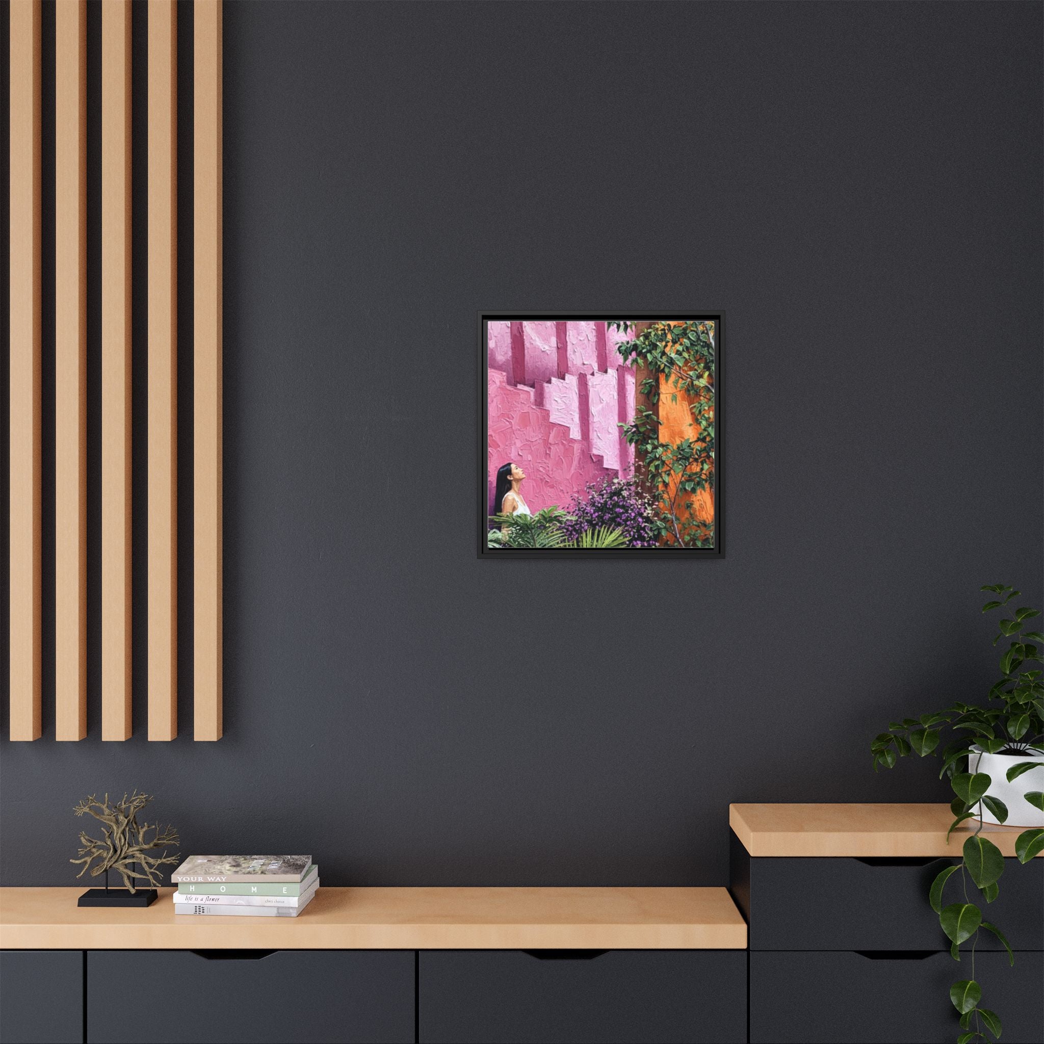 Matte Canvas, Framed (Multi-color)