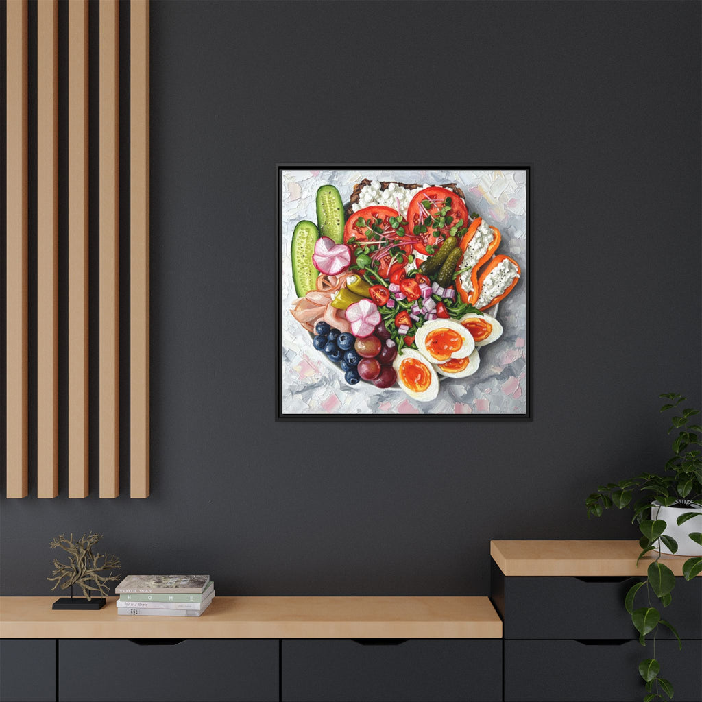 Healthy Meal Canvas Print Kitchen Art