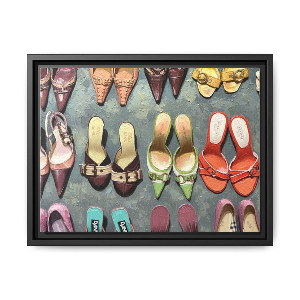 Luxury heels Matte Canvas, Framed (Multi-color)