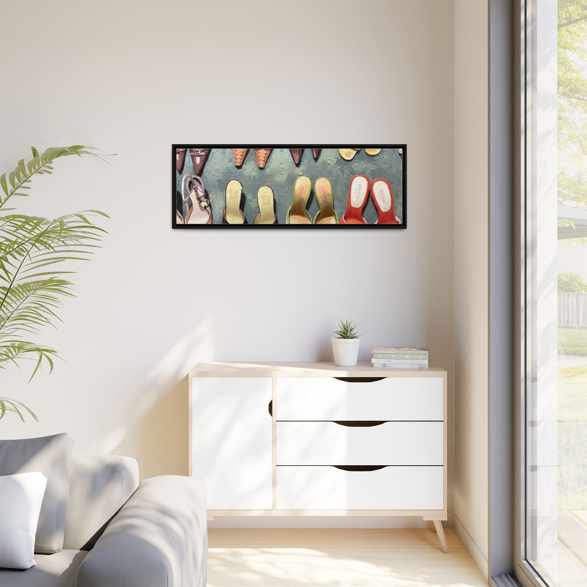 Luxury heels Matte Canvas, Framed (Multi-color)