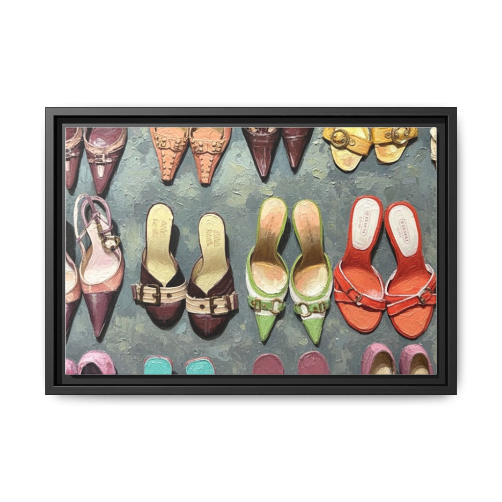 Luxury heels Matte Canvas, Framed (Multi-color)