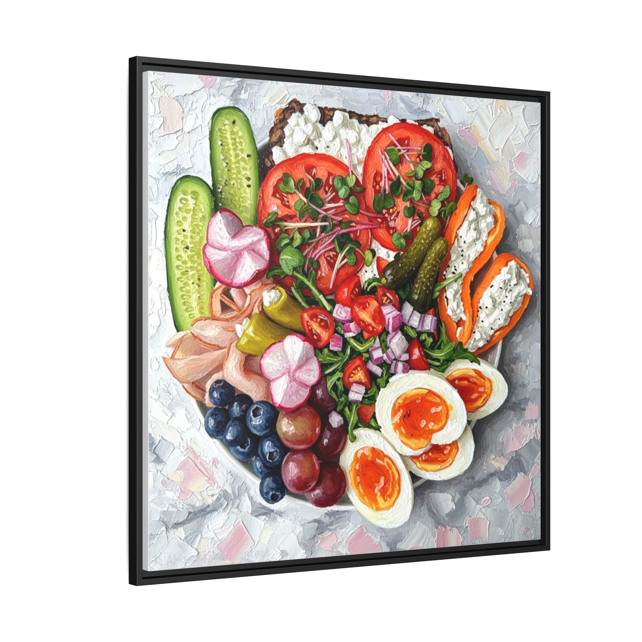 Healthy Meal Canvas Print Kitchen Art