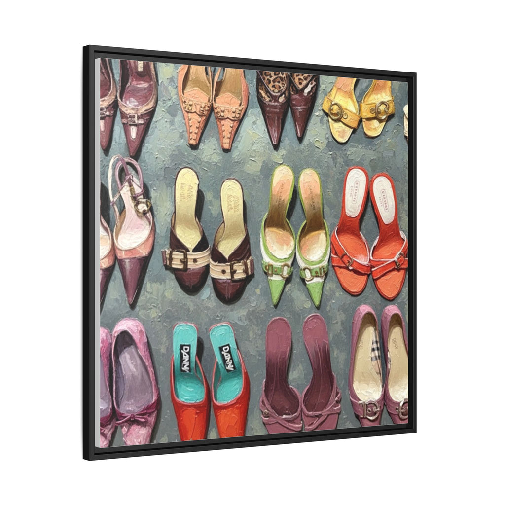 Luxury heels Matte Canvas, Framed (Multi-color)
