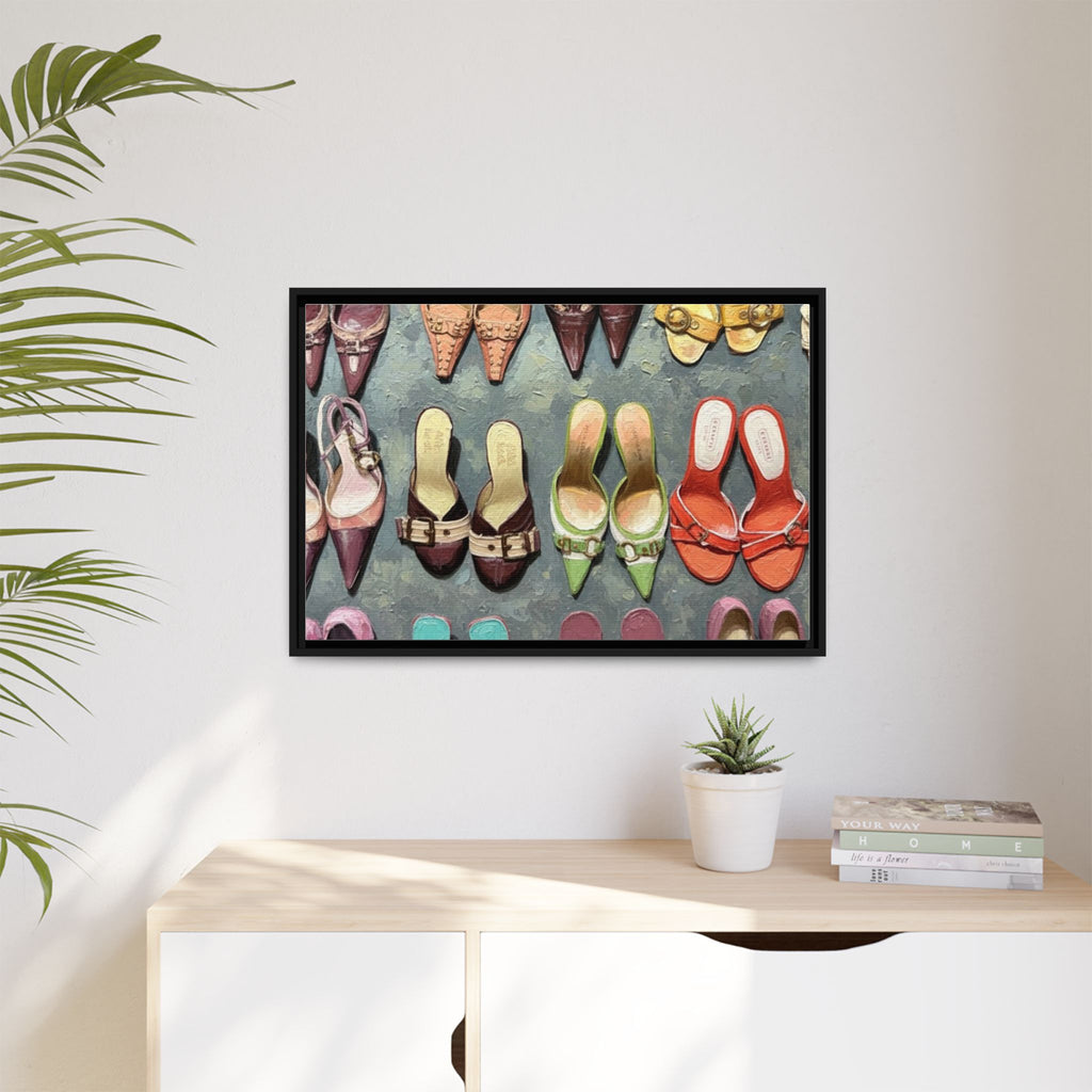Luxury heels Matte Canvas, Framed (Multi-color)