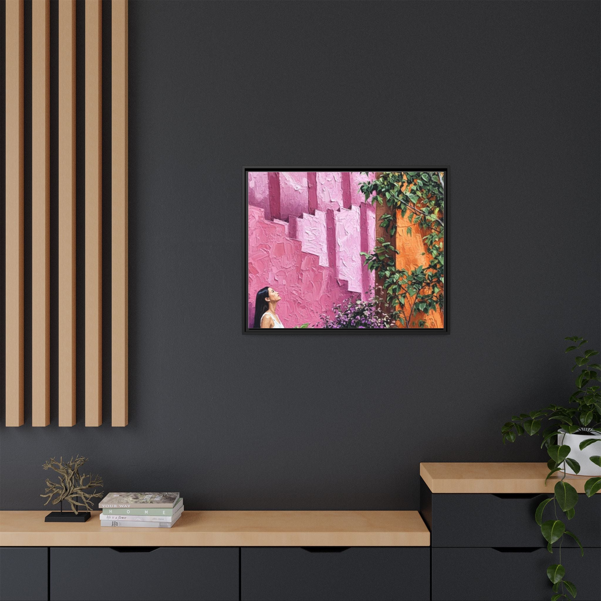 Matte Canvas, Framed (Multi-color)
