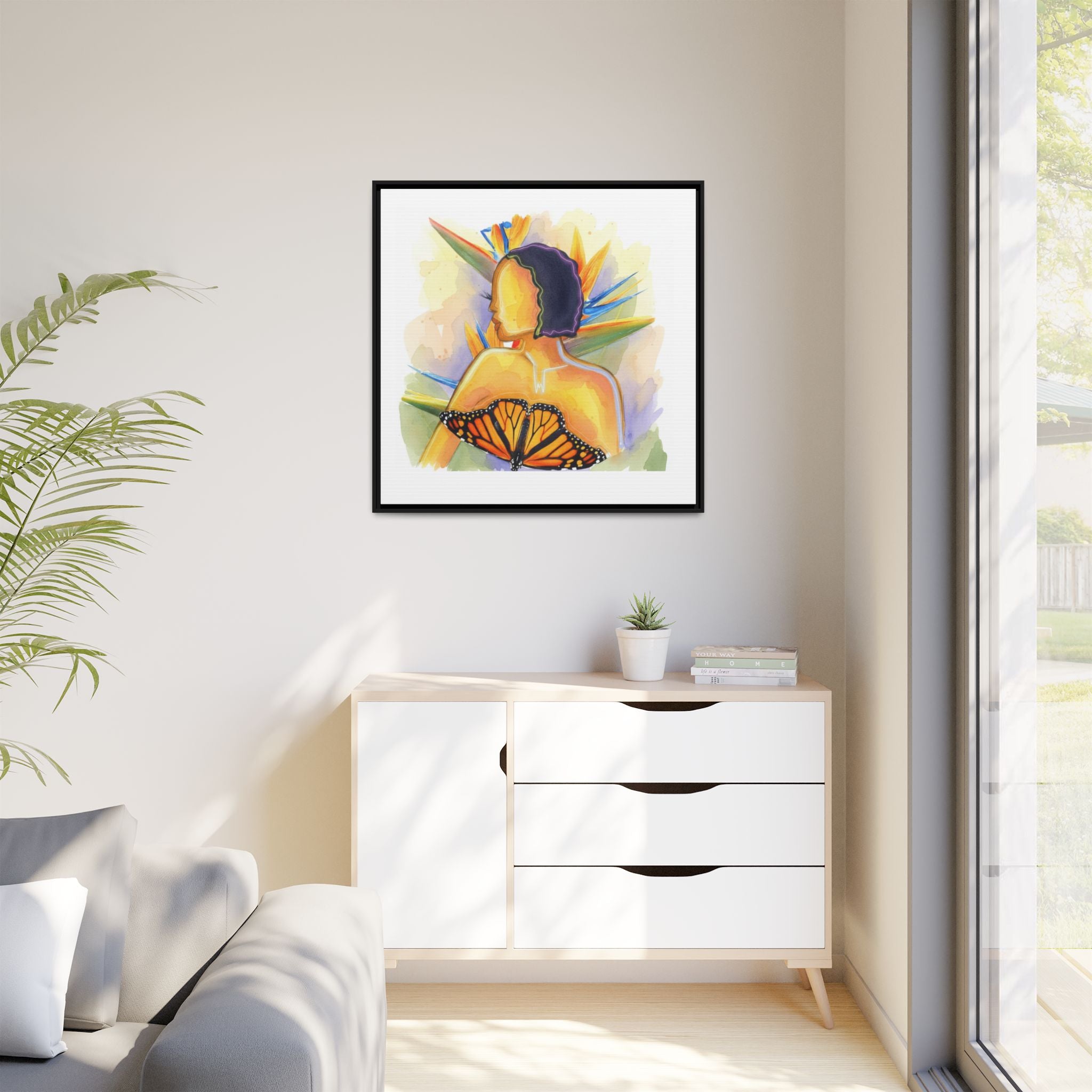 Matte Canvas, Framed (Multi-color)