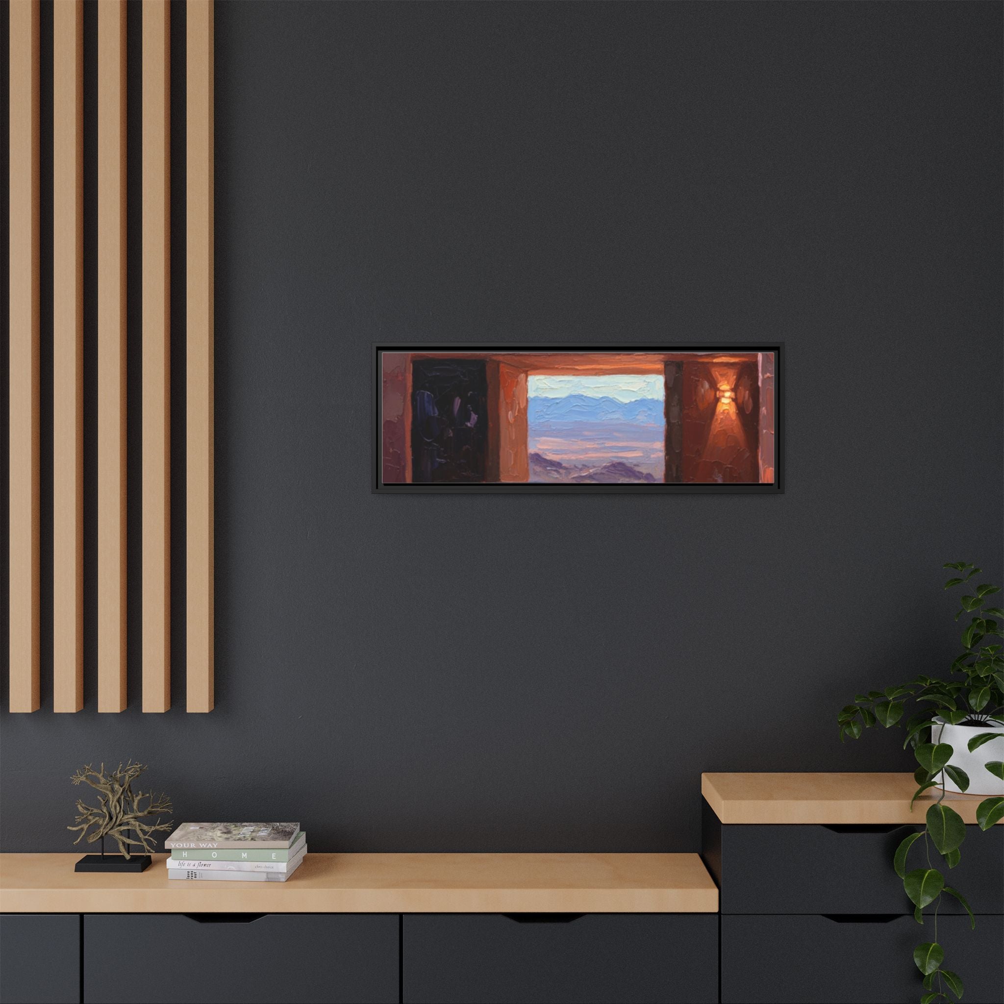 Matte Canvas, Framed (Multi-color)