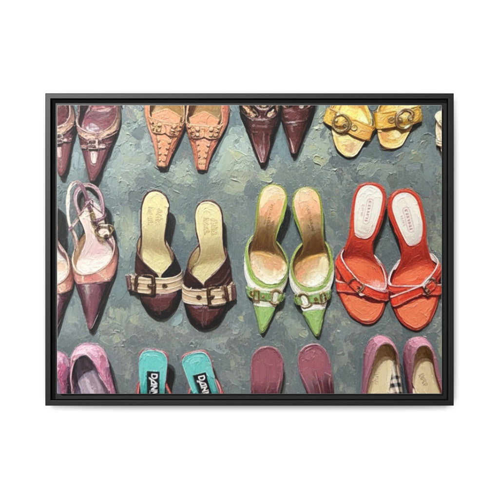 Luxury heels Matte Canvas, Framed (Multi-color)