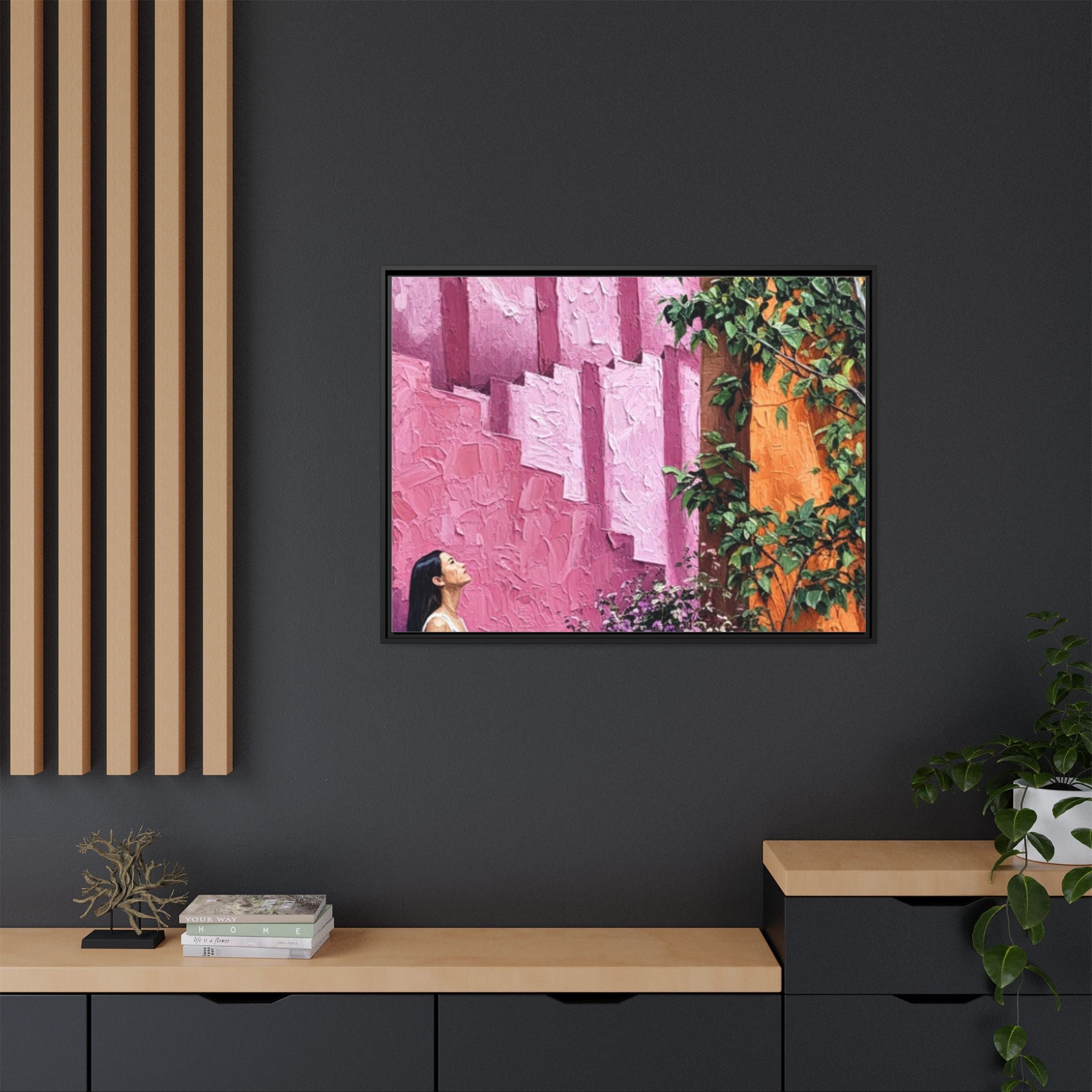 Matte Canvas, Framed (Multi-color)