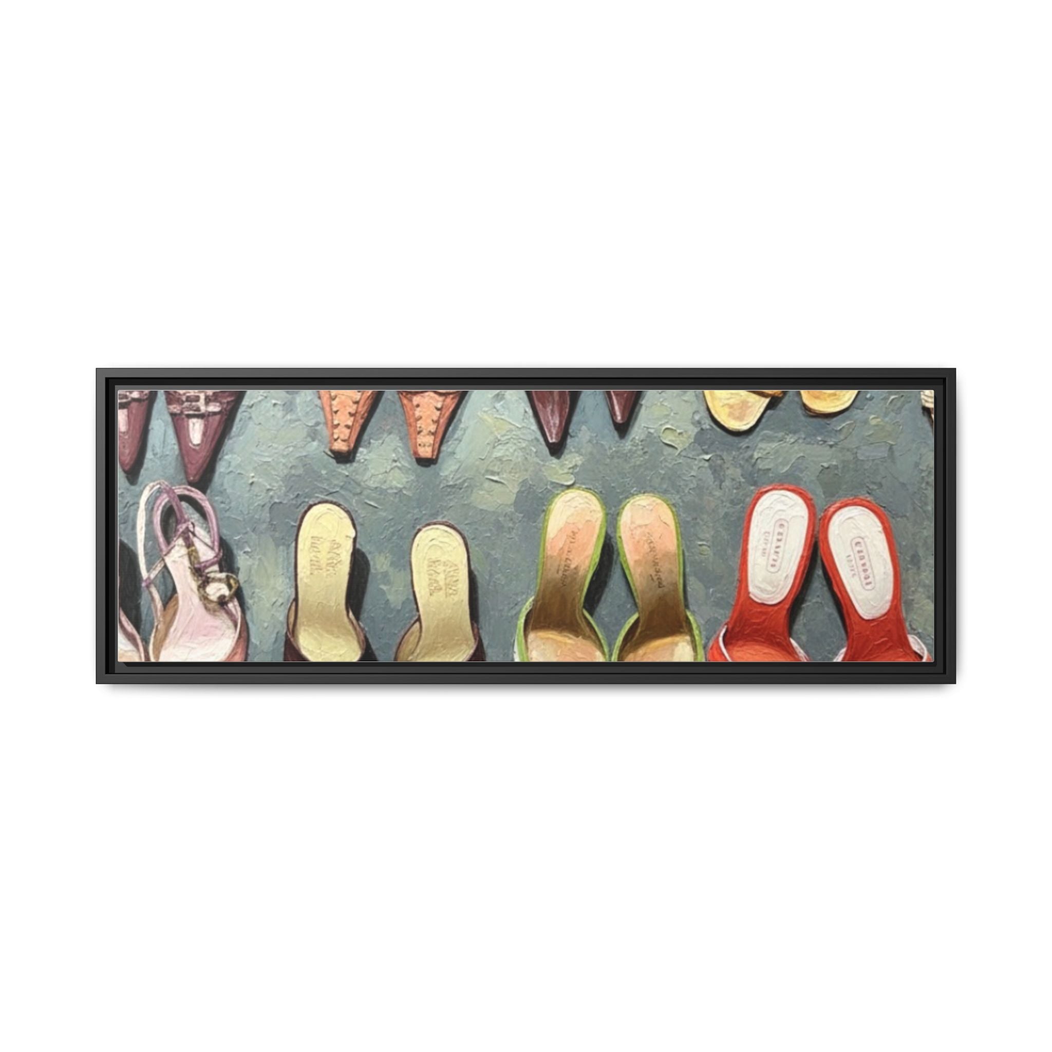 Luxury heels Matte Canvas, Framed (Multi-color)