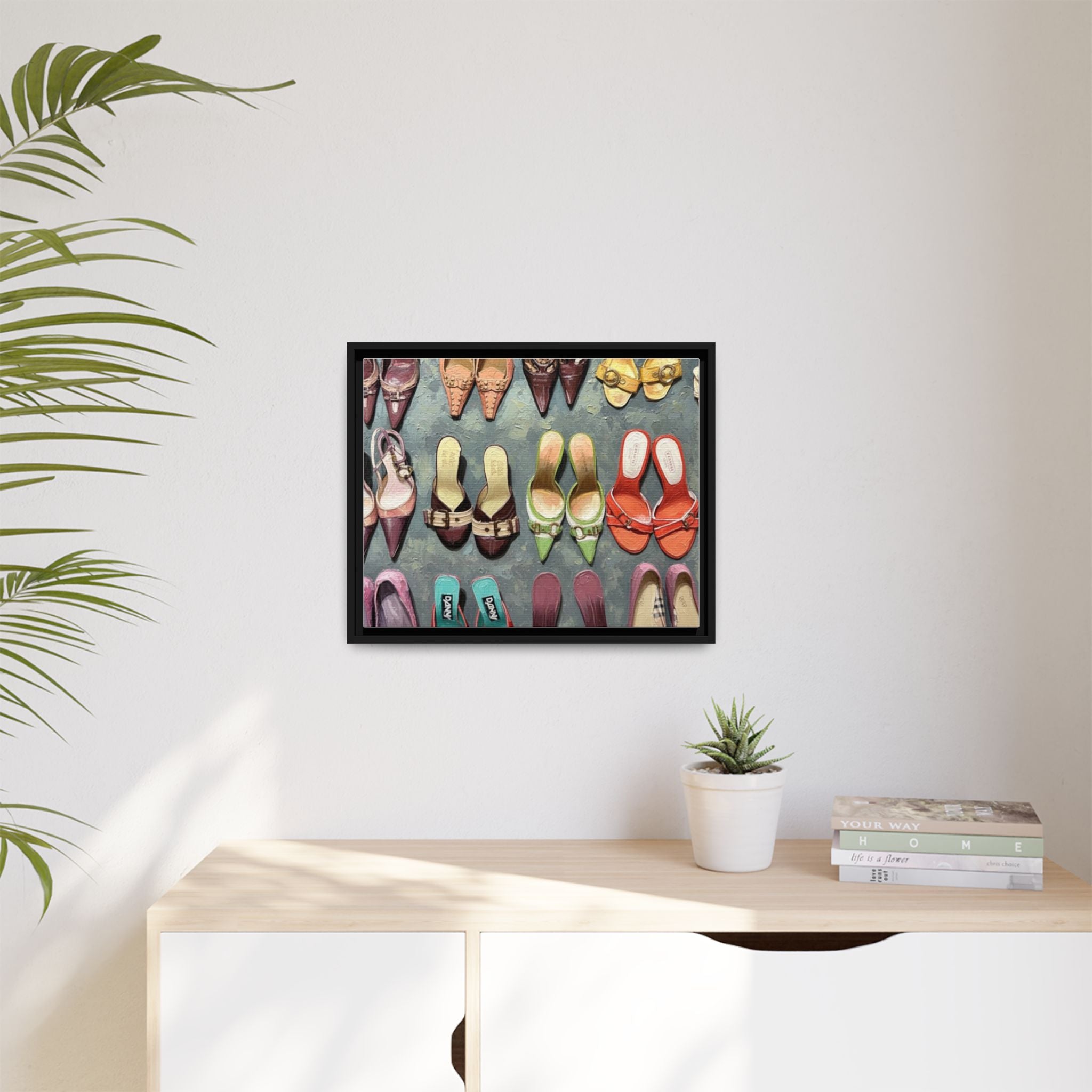 Luxury heels Matte Canvas, Framed (Multi-color)