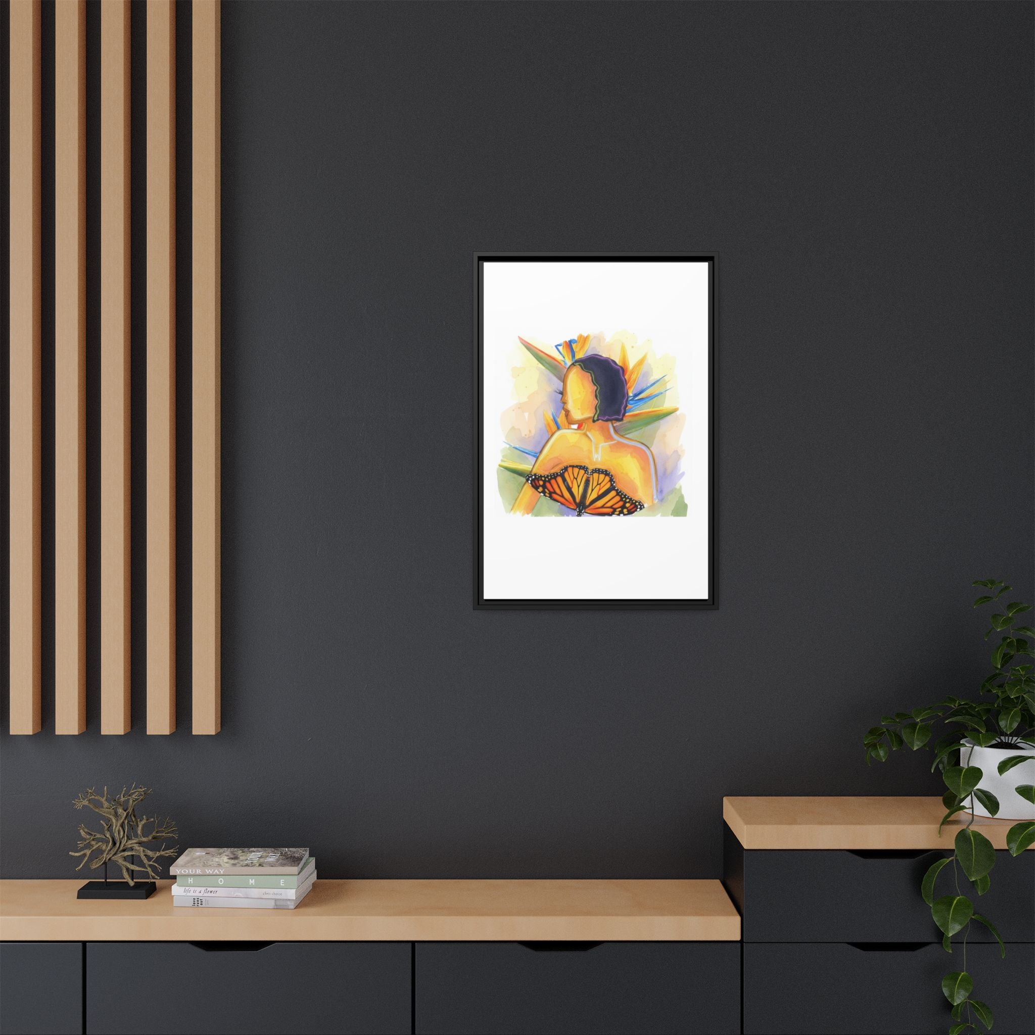 Matte Canvas, Framed (Multi-color)