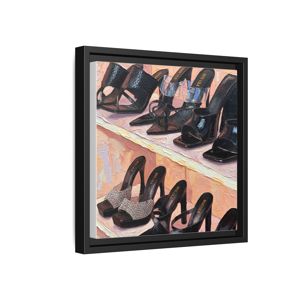 Luxury heels Matte Canvas, Framed (Multi-color)