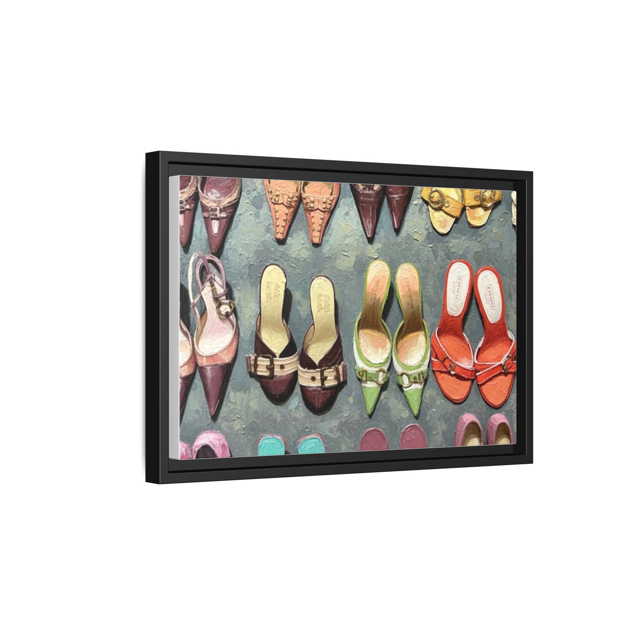 Luxury heels Matte Canvas, Framed (Multi-color)