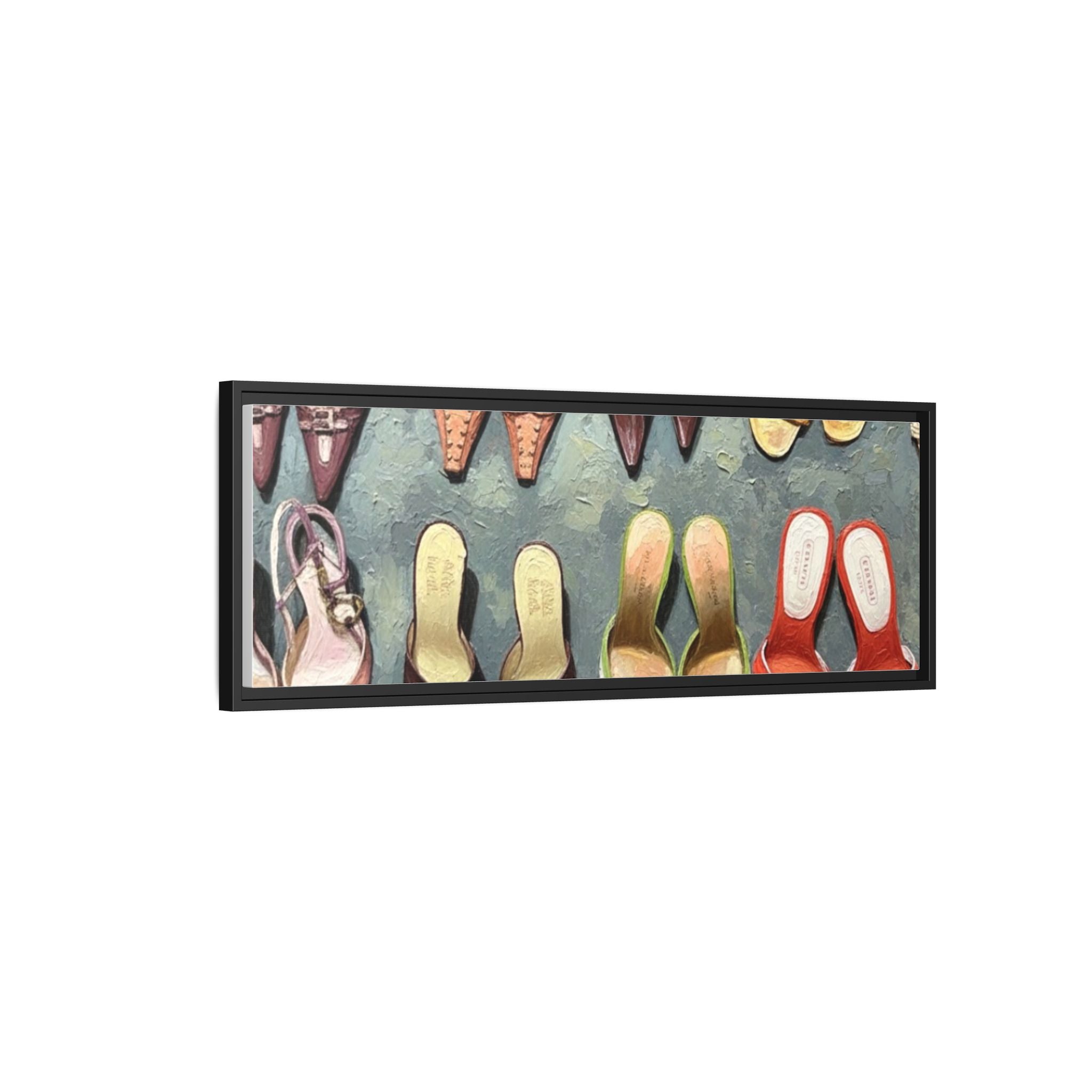 Luxury heels Matte Canvas, Framed (Multi-color)