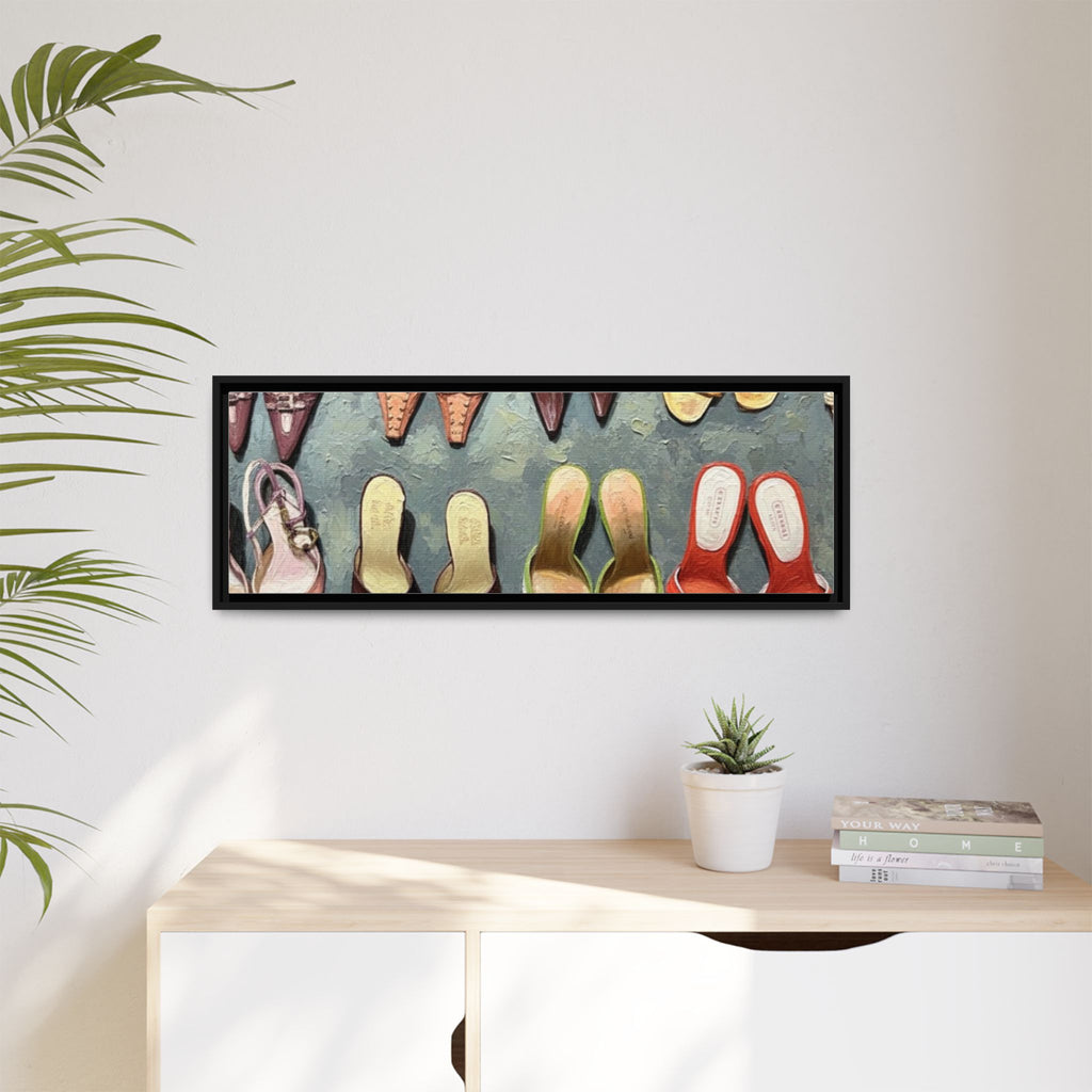 Luxury heels Matte Canvas, Framed (Multi-color)