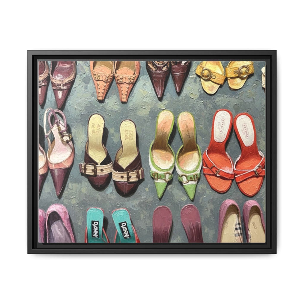 Luxury heels Matte Canvas, Framed (Multi-color)