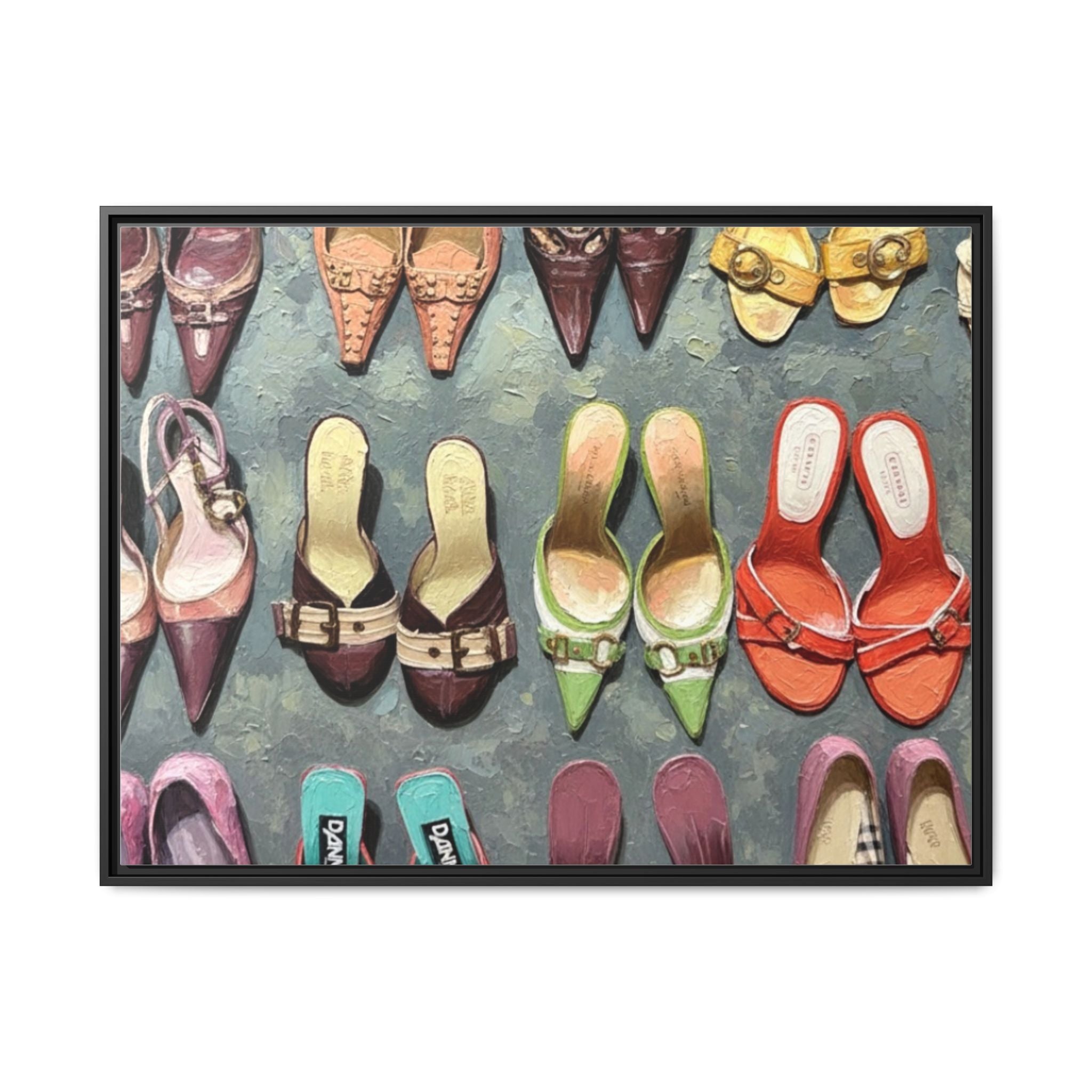 Luxury heels Matte Canvas, Framed (Multi-color)