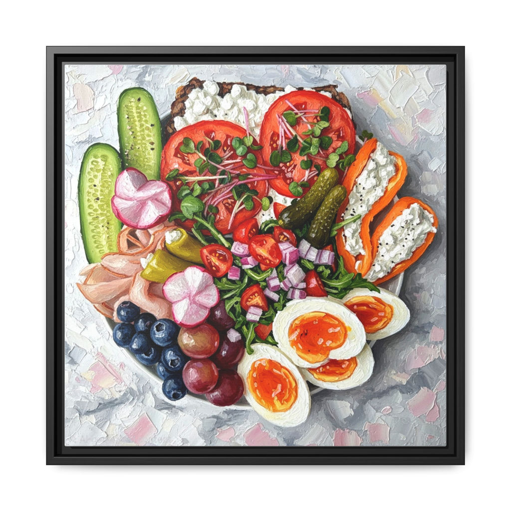 Healthy Meal Canvas Print Kitchen Art