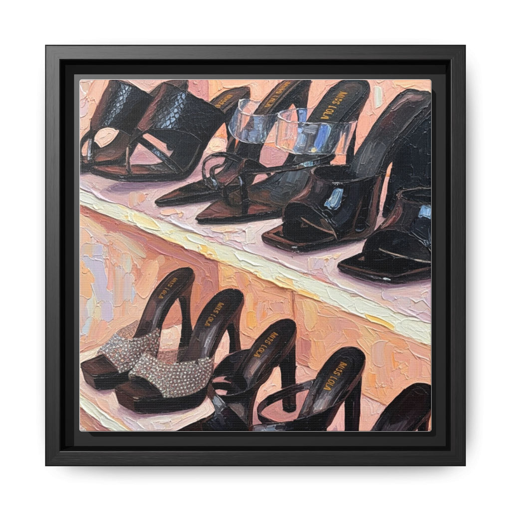 Luxury heels Matte Canvas, Framed (Multi-color)