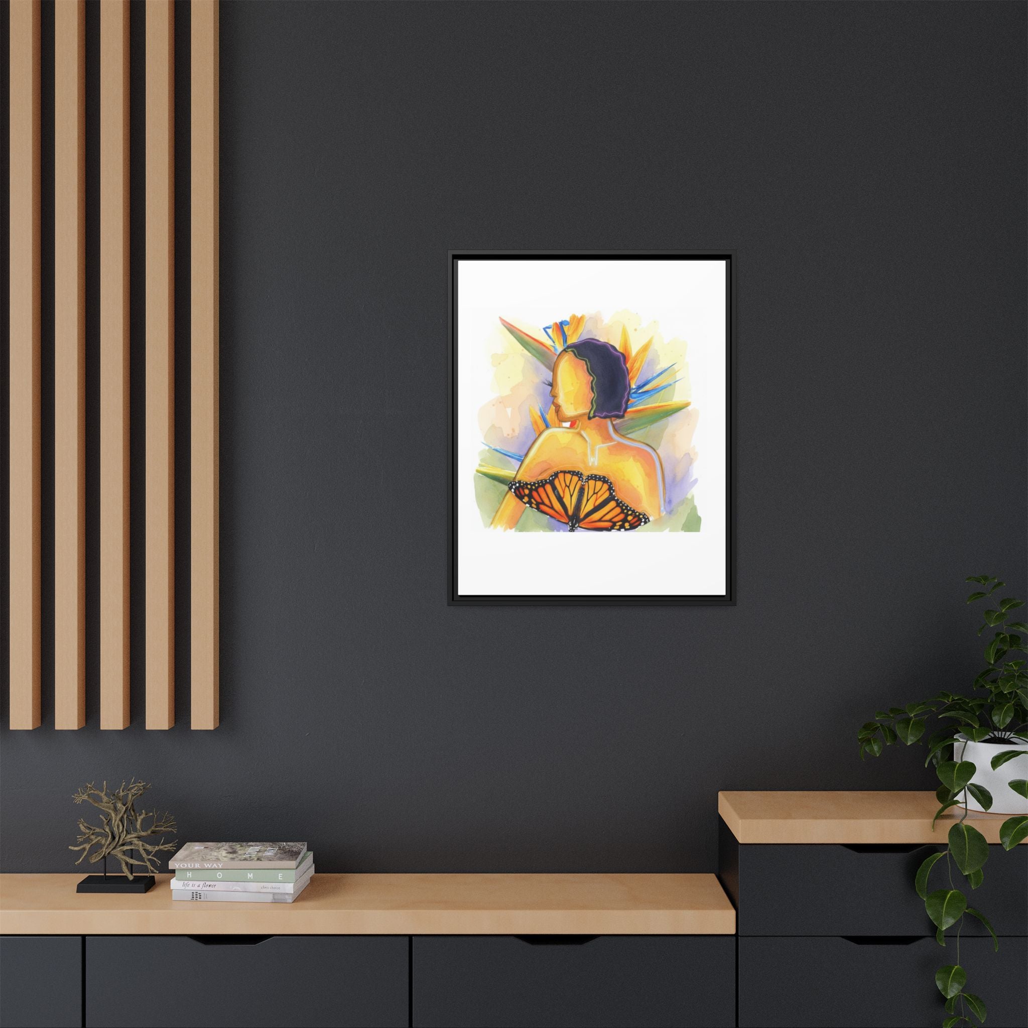 Matte Canvas, Framed (Multi-color)