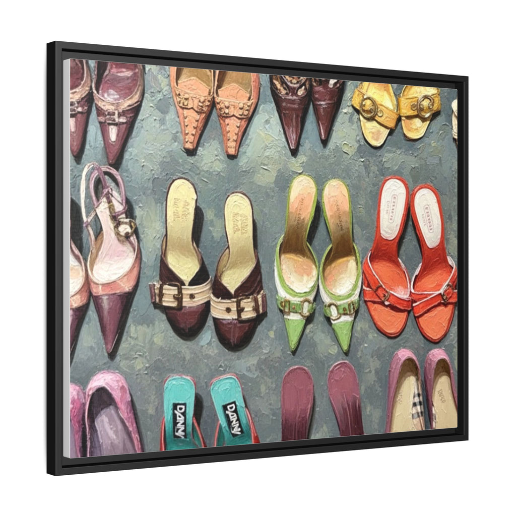 Luxury heels Matte Canvas, Framed (Multi-color)