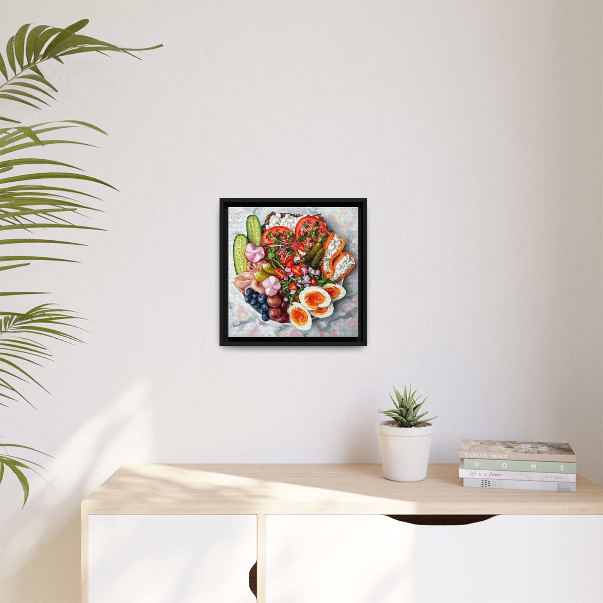 Healthy Meal Canvas Print Kitchen Art