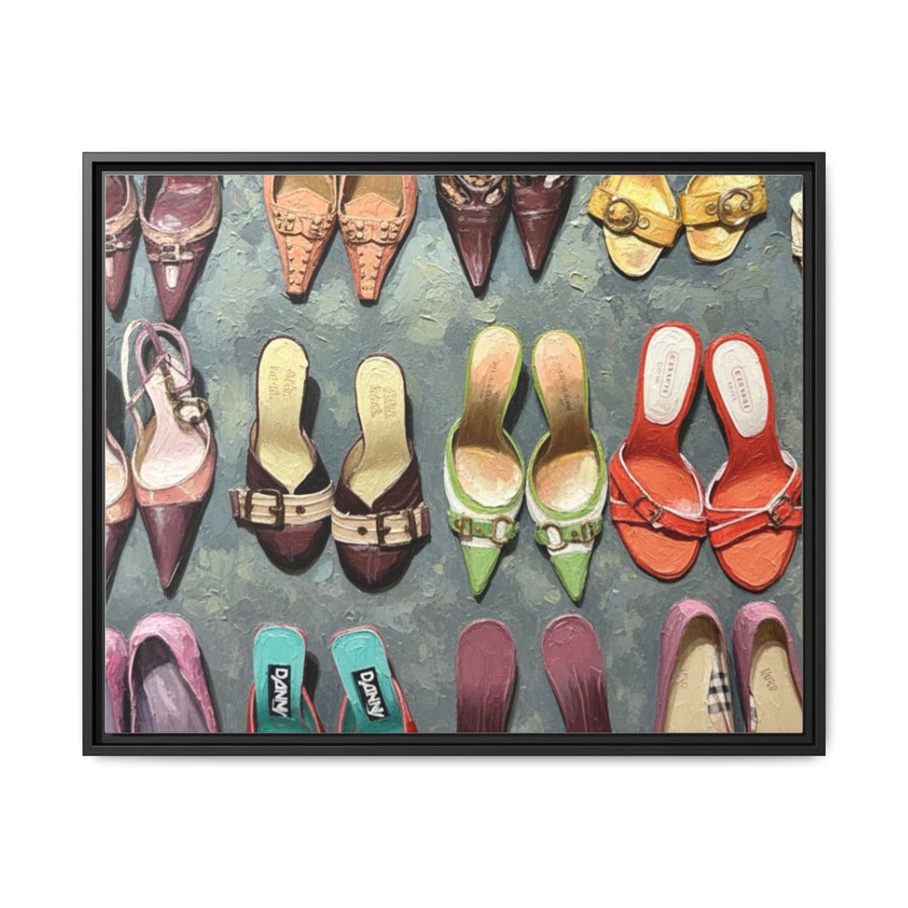 Luxury heels Matte Canvas, Framed (Multi-color)