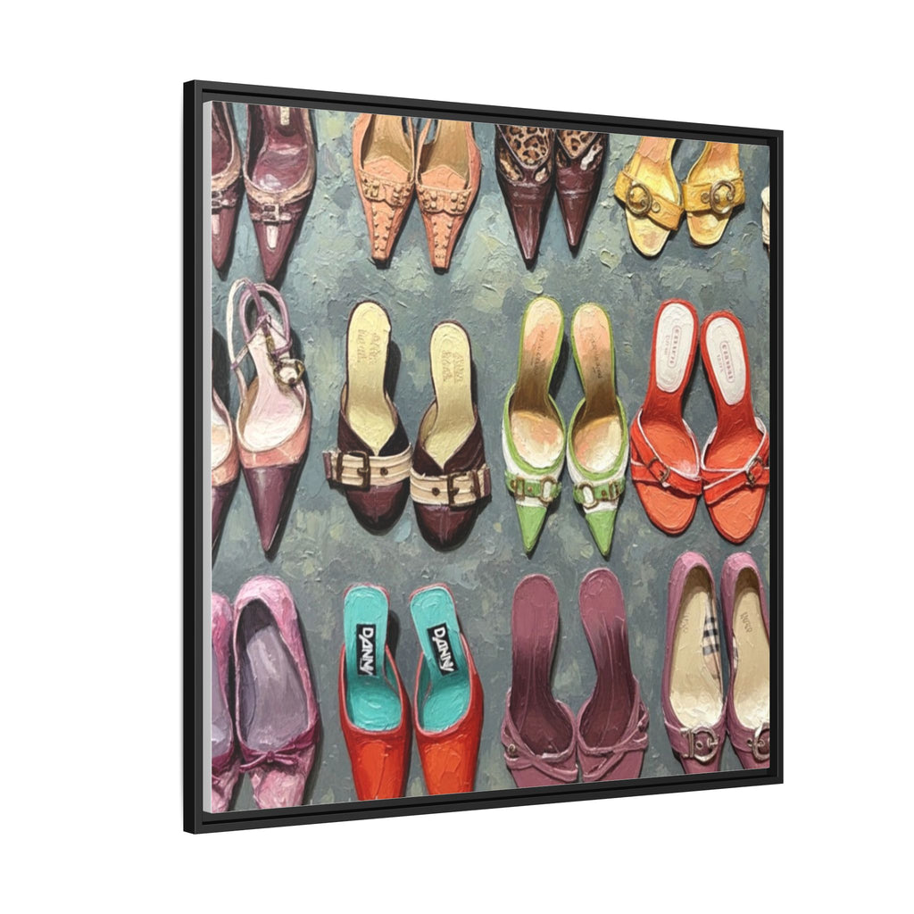 Luxury heels Matte Canvas, Framed (Multi-color)