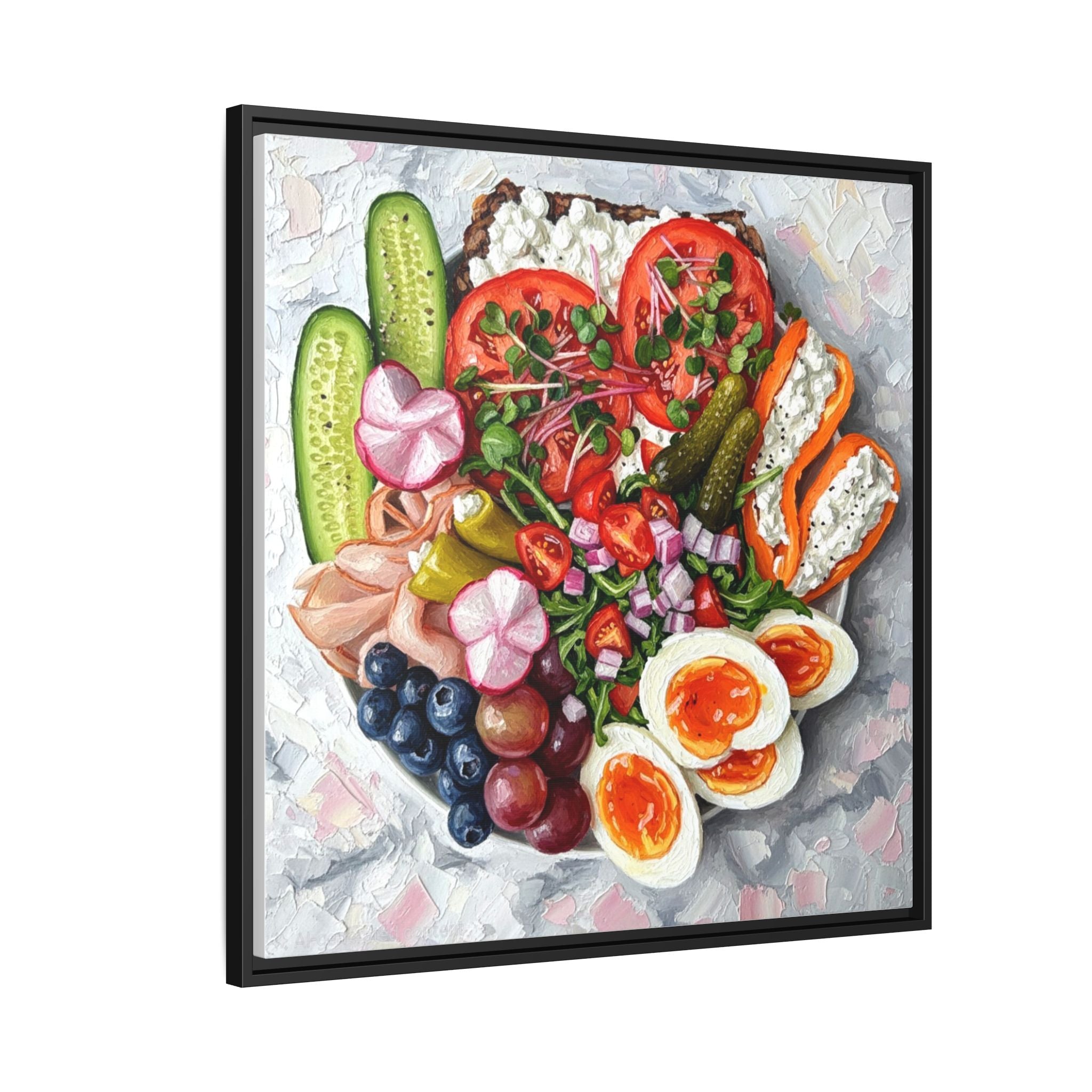 Healthy Meal Canvas Print Kitchen Art