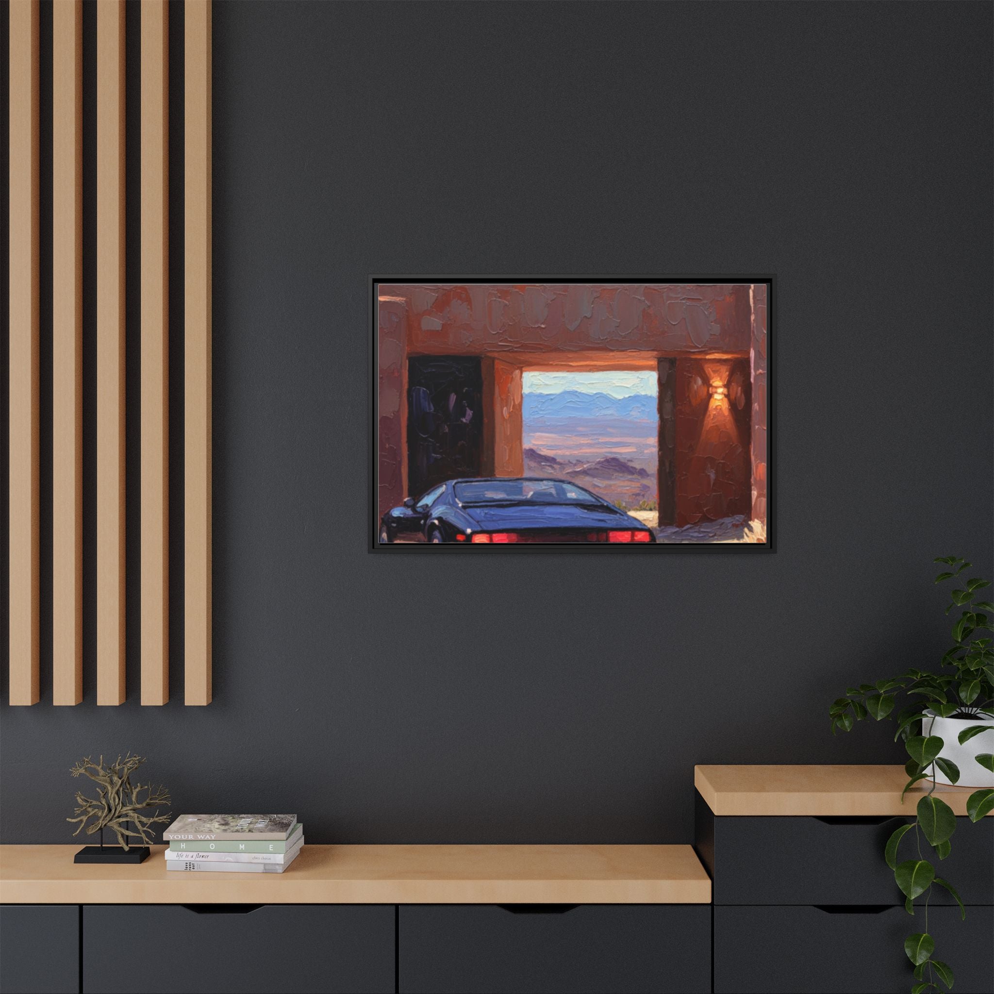 Matte Canvas, Framed (Multi-color)